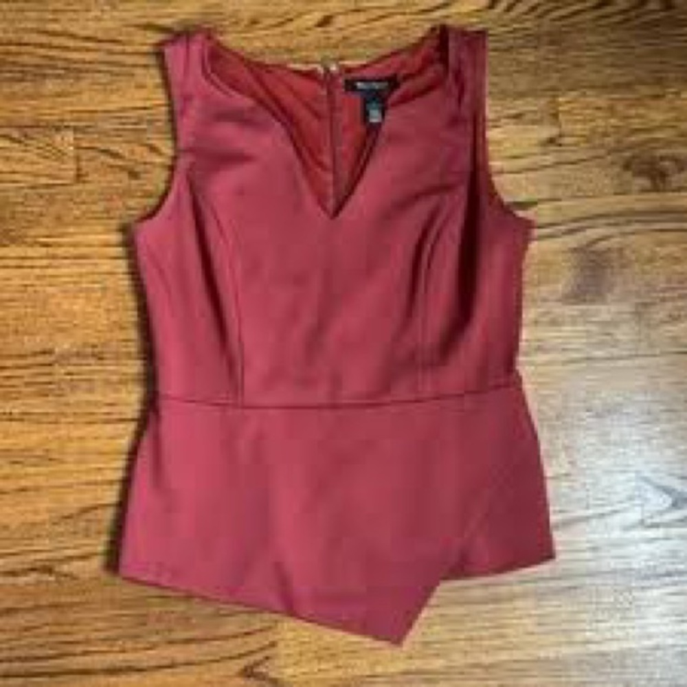 Chic Burnt Orange White House Black Market Tank